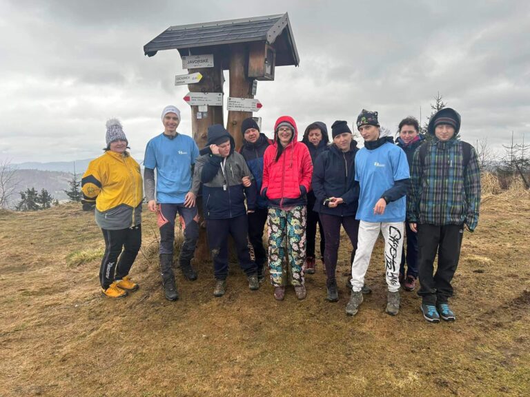 Fotka na vrchole Javorského s Hory & Story