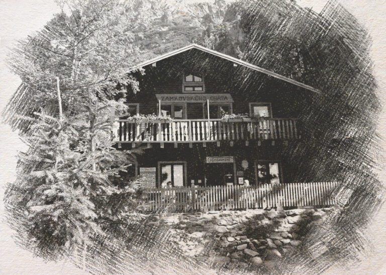 Zamkovského Chata kresba